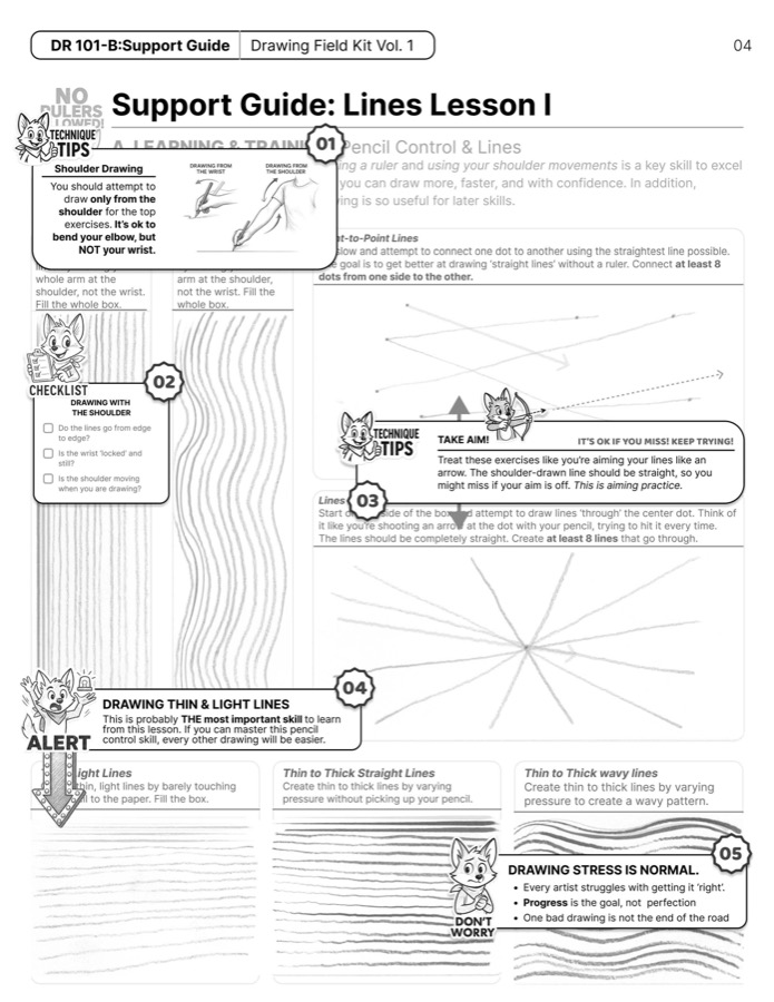 DR101-B Support Guide for Lines Lesson I